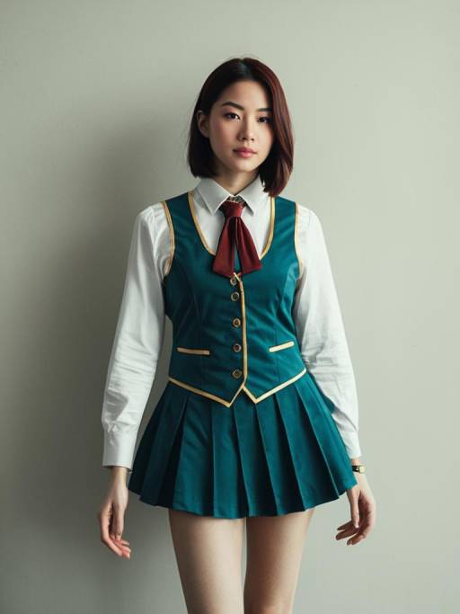 Woman in Ple Two cosplay costume