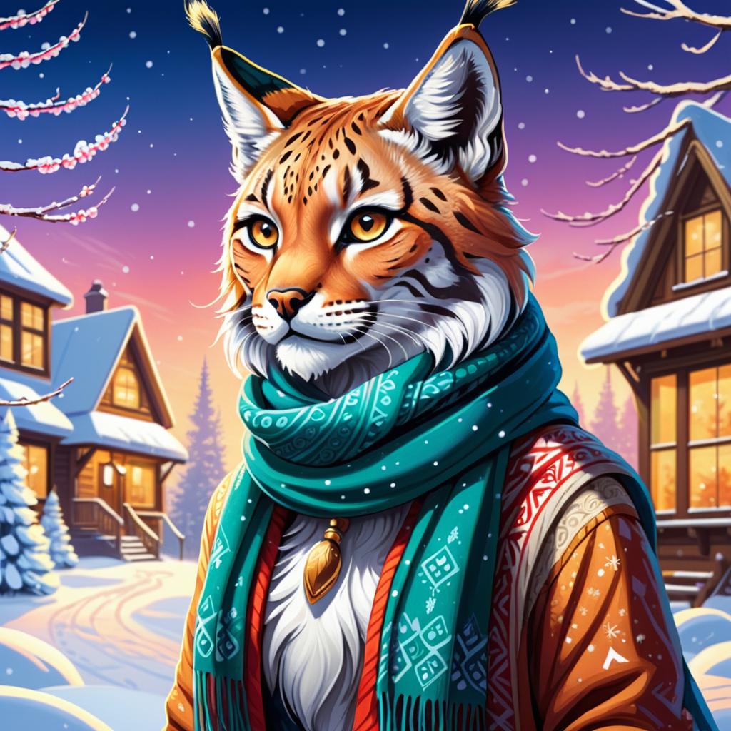 Ecchi Lynx in a Winter Wonderland