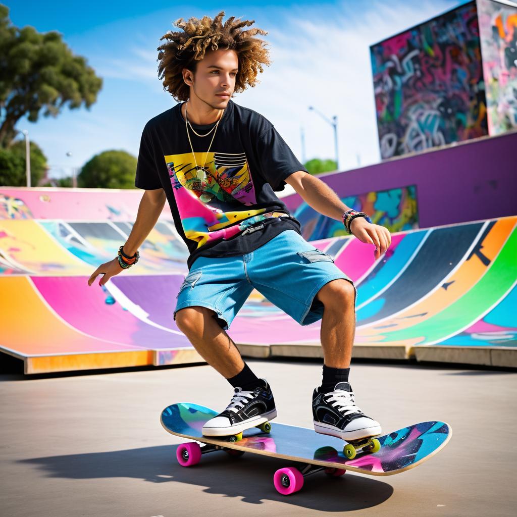 Urban Vibes: Skateboarder in Action