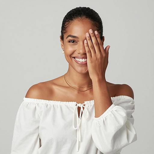 Elegant Portrait of a Smiling Woman