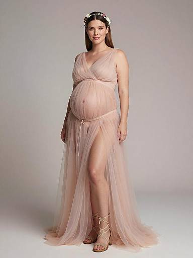 Ethereal Bohemian Maternity Fashion Portrait