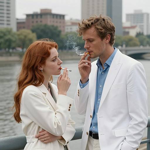 Intense Connection by the River