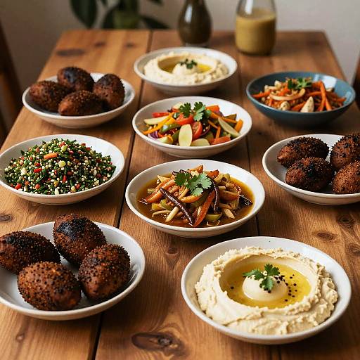 Authentic Lebanese Cuisine Spread