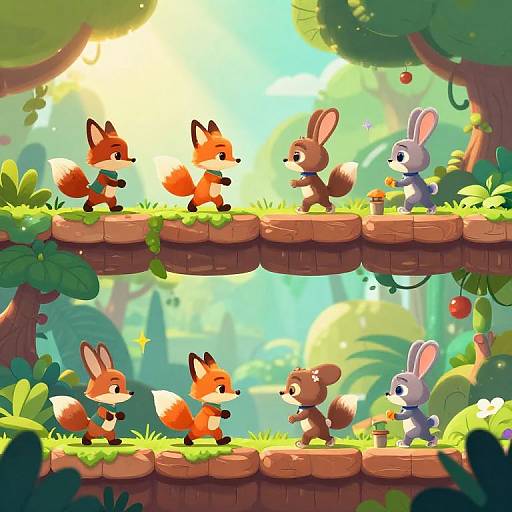 Cute Animal Platformer Sprite Animation