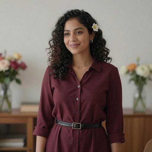 Serene Indoor Portrait of a Woman