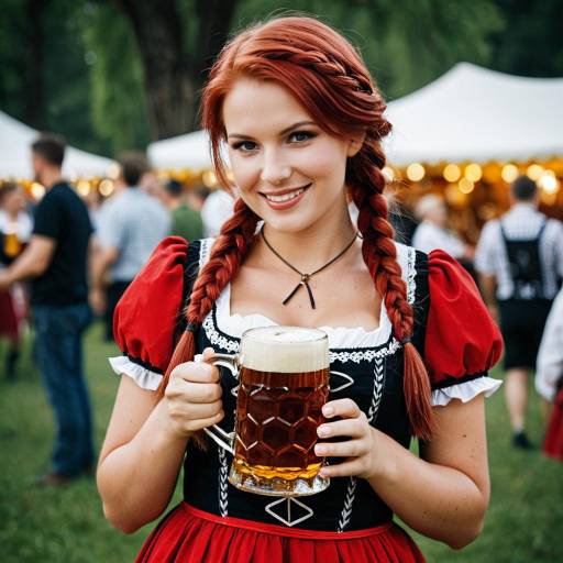 German Girl in Oktoberfest Costume