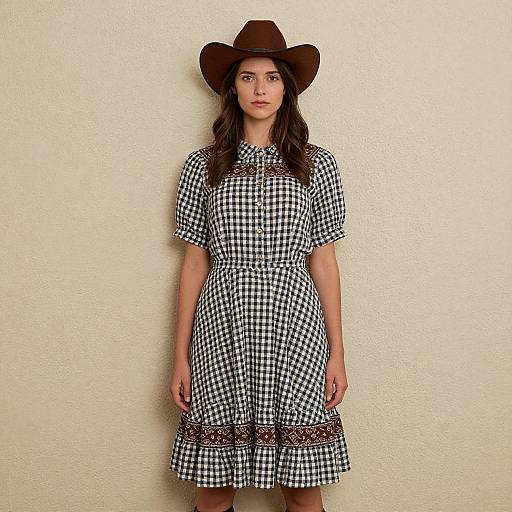 Western Cowboy Hat Fashion Model