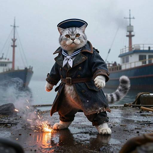 Silver British Longhair Sky Sailor