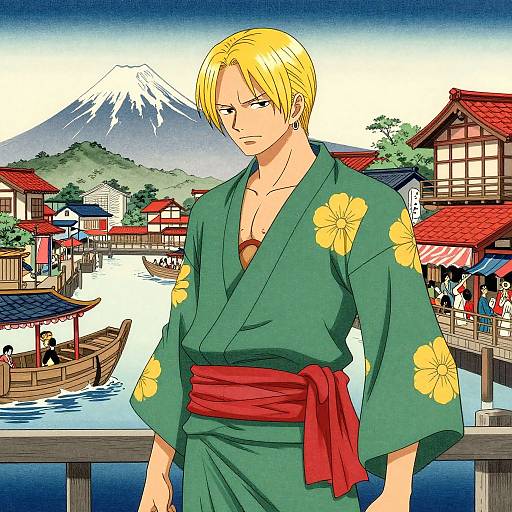 Sanji in Edo Ukiyo-e Style