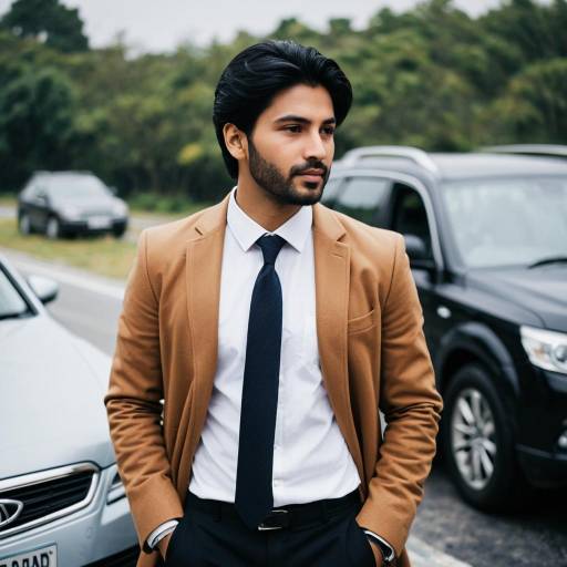 Fahad Mustafa in Stylish Outdoor Ensemble