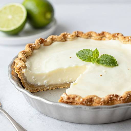 Tropical Coconut-Lime Icebox Pie