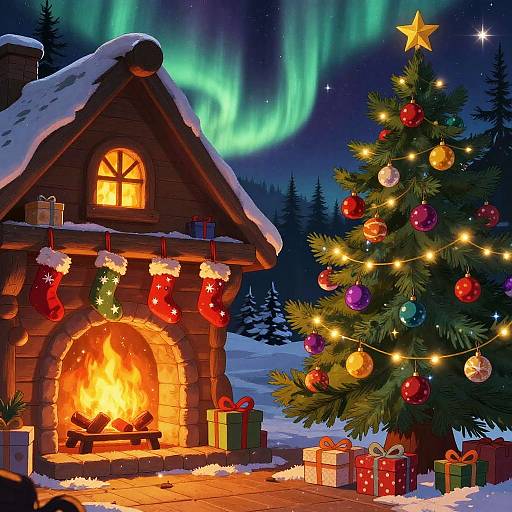 Whimsical Magical Christmas Cabin