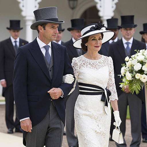 Elegant Couple at Formal Event