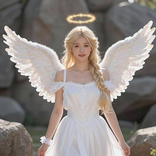 Ethereal Cupid-Inspired Fantasy Photograph