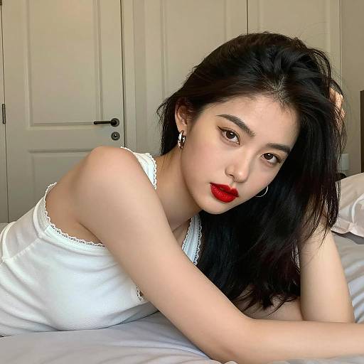 Intense Asian Beauty in Warm Lighting