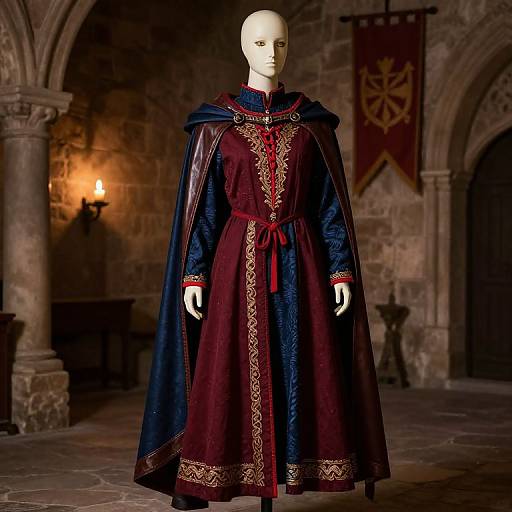 Medieval Mannequin in Rich Costume