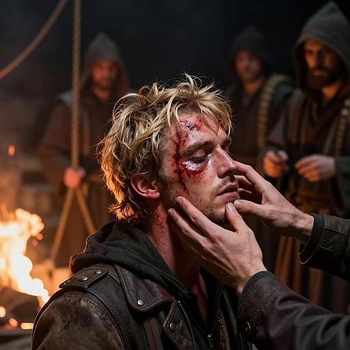 Intense Encounter in a Dark Setting