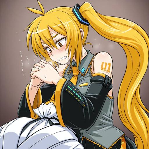 Illustration of Akita neru, vocaloid in the style of Tonda