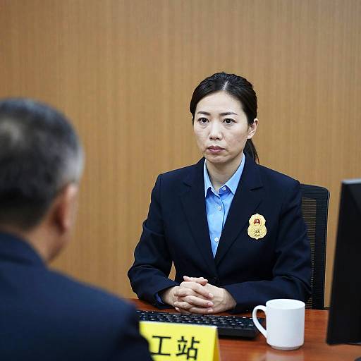 Serious Encounter in Formal Office Setting