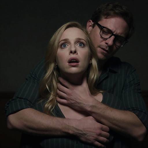 Intense Portrait of a Dark Scene