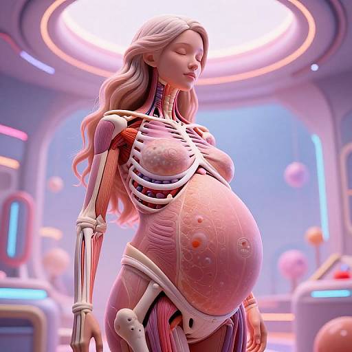 Futuristic Majestic Maternity Art