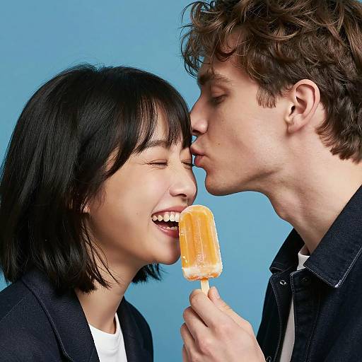 Joyful Moment Between Two Friends