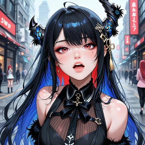 Vibrant Virtual Youtuber Girls Artwork