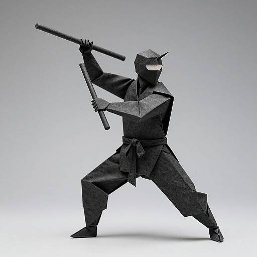 Epic Origami Master Splinter Action