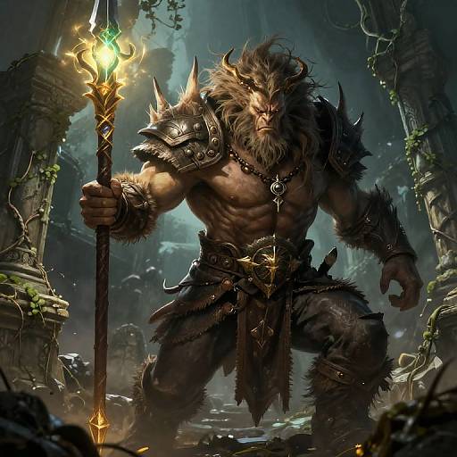 Fierce Bugbear Warrior in Ruins