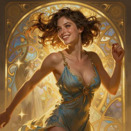 Elegant Woman in Golden Hour Lighting