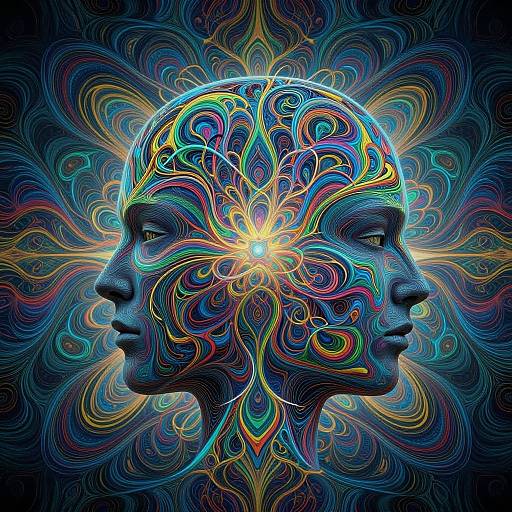 Intricate Psychedelic Neural Connections