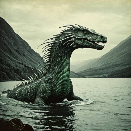 Vintagepunk Loch Ness Monster Artwork Vintagepunk Loch Ness Monster Artwork