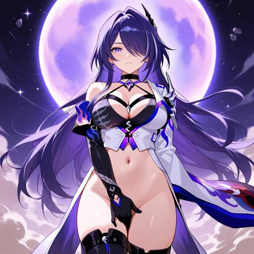 Cosmic Cowboy Girl with Vibrant Hues