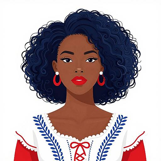 Vivid Prêt-À-Porter Vector Black Woman