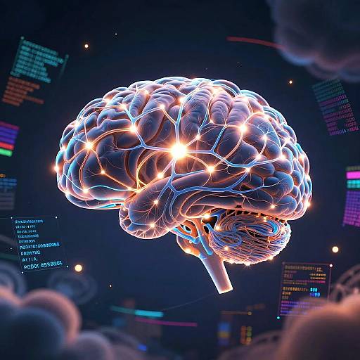 Neural Network Brain AI Art