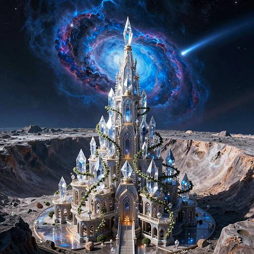 Crystal Spire City on Moon Basin