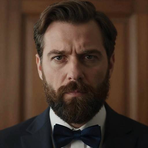 Focused Middle-Aged Man in Suit Portrait