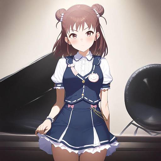 Illustration of Munakata atsumi, idolmaster in the style of Minami koyogi