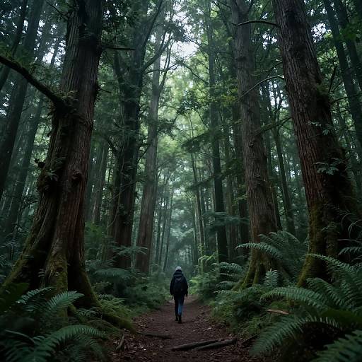 Mystical Enchanted Forest Scene