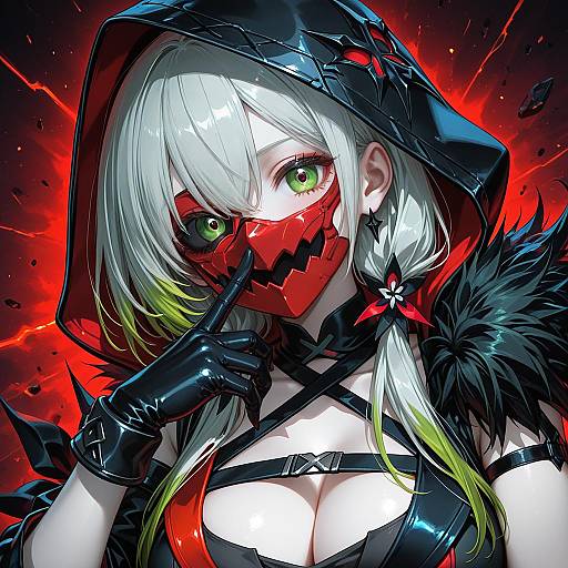 Illustration of Diabellstar the black witch, yu-gi-oh! in the style of Orion (orionproject)