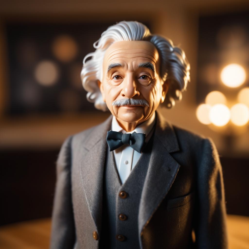 Nostalgic Pinhole Portrait of Einstein