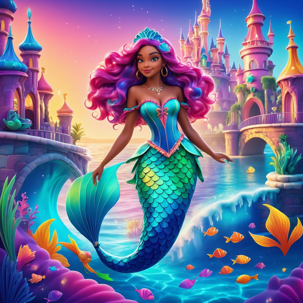 Whimsical Disney-Inspired Mermaid Adventure