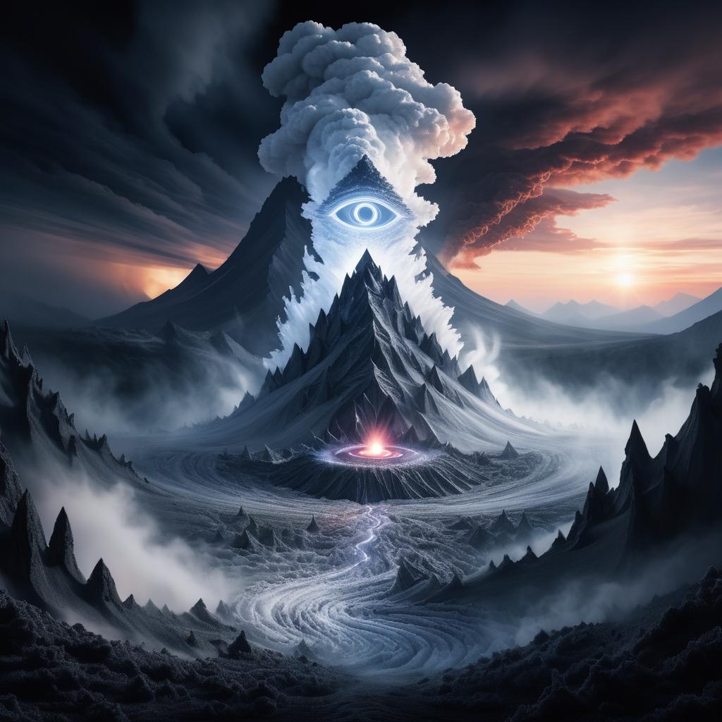 Eerie Eruption of a Crystal Volcano