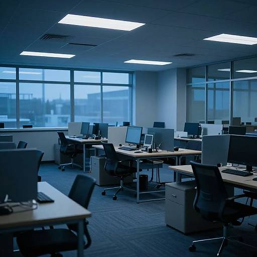 Dusk Office Liminal Space