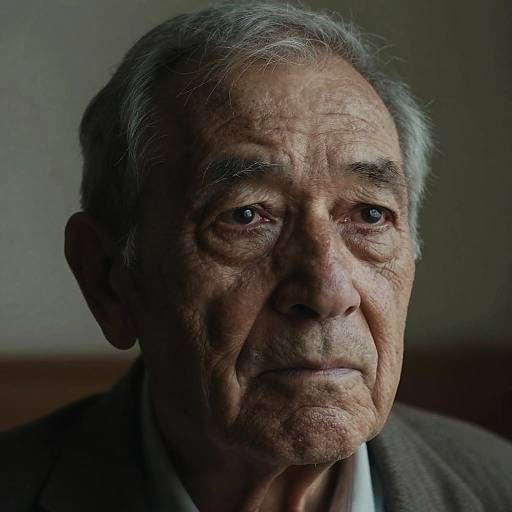 Melancholy Portrait of Elderly Man