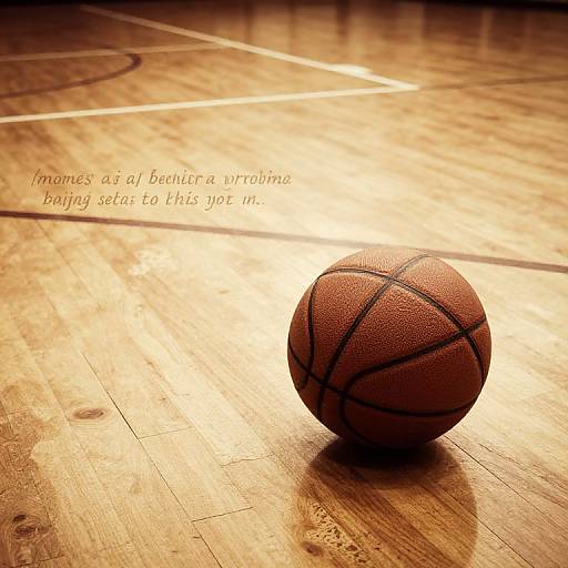 Vintage Basketball Court Wallpaper