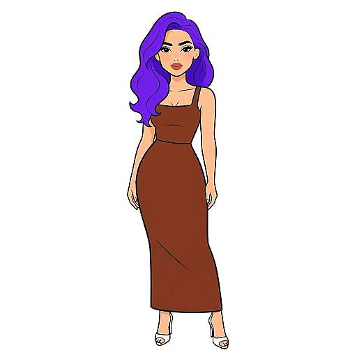 Minimalist Woman in Brown Jumpsuit