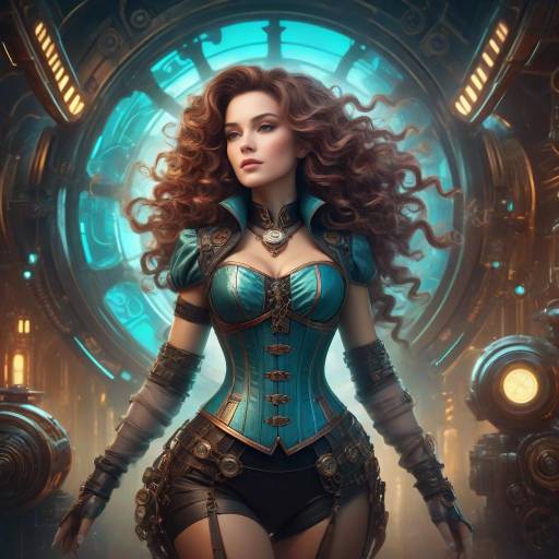 Futuristic Elegance: Steampunk Fusion Art