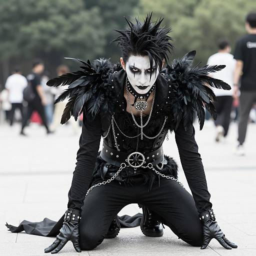 Gothic Elegance: A Dark Portrait