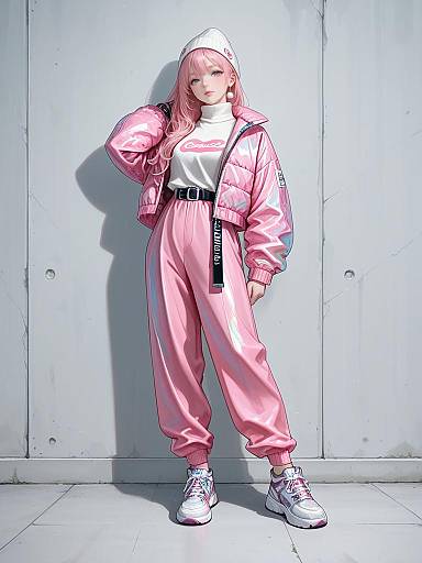 Trendy Athleisure Fashion Portrait